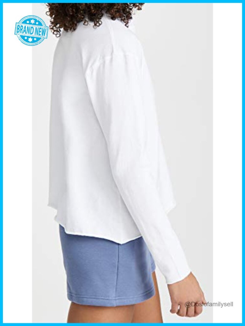 Women's Long Sleeve V-Neck Jersey Popover Top - Picture 3 of 5